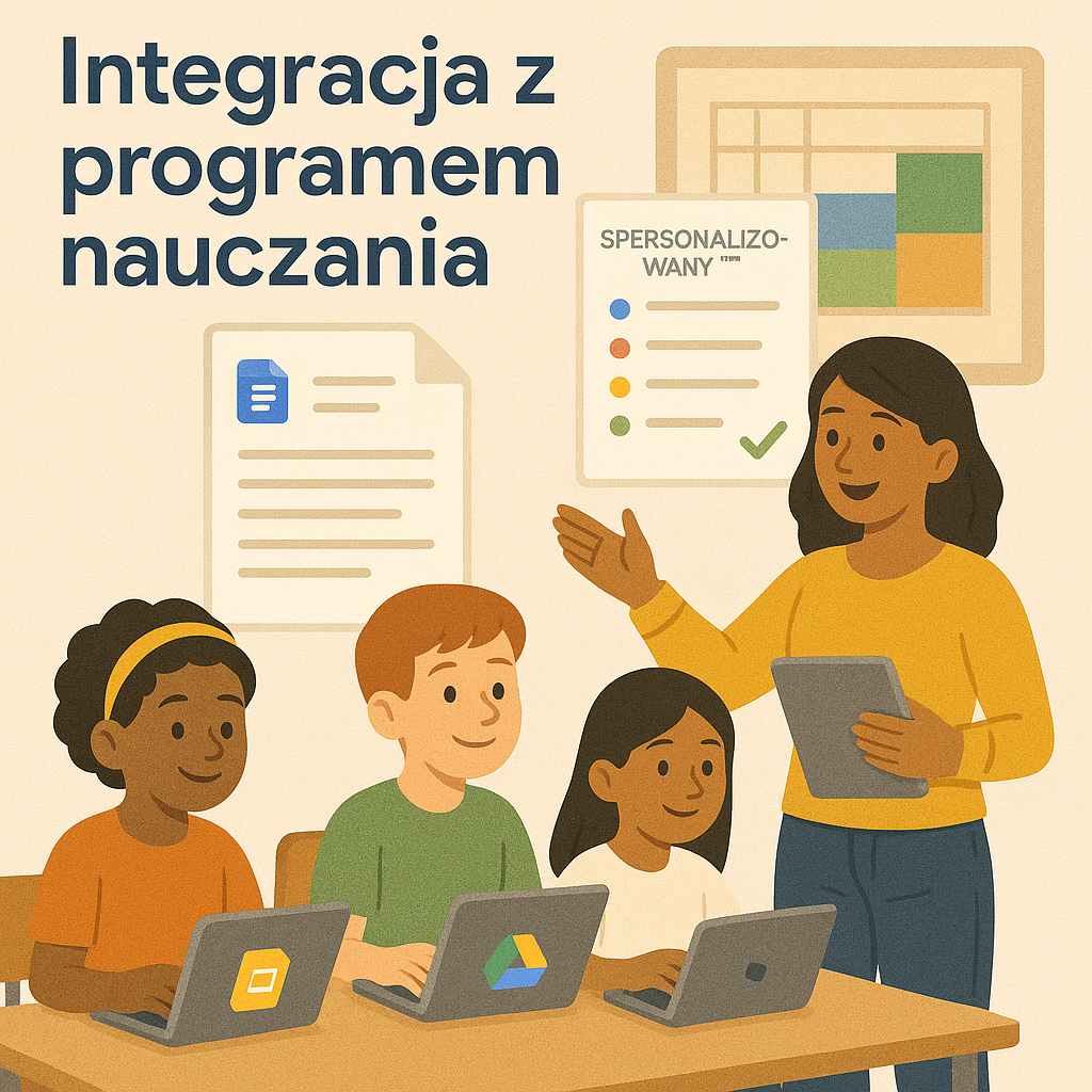 Integracja z programem nauczania z narzędziami Google - z tytułem sekcji